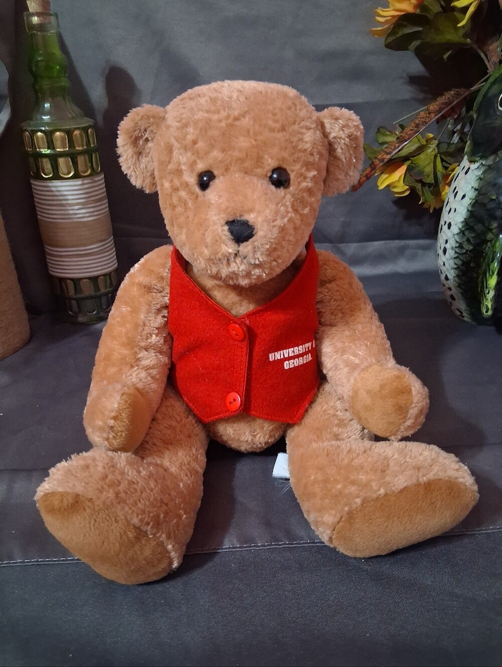 Vintage University of Georgia (UGA) Bulldogs Collegiate Teddy Bear